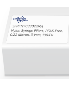 Nylon Syringe Filters, PFAS-Free, 0.22 Micron, 33mm, 100/Pk