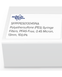 Polyethersulfone (PES) Syringe Filters, PFAS-Free, 0.45 Micron, 13mm, 100/Pk