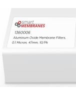 Aluminum Oxide Membrane Filters, 0.1 Micron, 47mm, 10/pk
