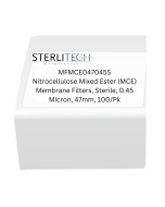 Nitrocellulose Mixed Ester (MCE) Membrane Filters, Sterile, 0.45 Micron, 47mm, 100/Pk