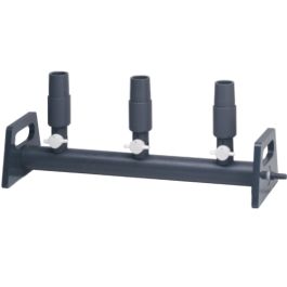 3-Position PVC Vacuum Manifold, Ext. Taper Cup, 3-Way Valve