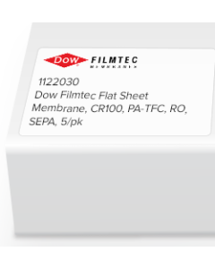 Dow Filmtec Flat Sheet Membrane, CR100, PA-TFC, RO, SEPA, 5/pk