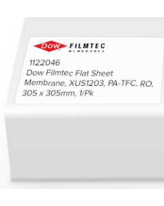 Dow Filmtec Flat Sheet Membrane, XUS1203, PA-TFC, RO, 305 x 305mm, 1/Pk