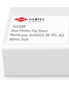 Dow Filmtec Flat Sheet Membrane, XUS1203, PA-TFC, RO, 90mm, 5/pk