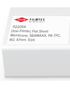 Dow Filmtec Flat Sheet Membrane, SEAMAXX, PA-TFC, RO, 47mm, 5/pk