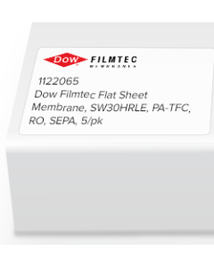 Dow Filmtec Flat Sheet Membrane, SW30HRLE, PA-TFC, RO, SEPA, 5/pk