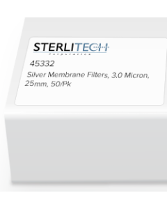 Sterlitech Silver Membrane, 3 Micron, 25mm, 50/Pk