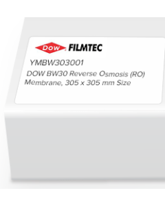Dow Filmtec Flat Sheet Membrane, BW30, PA-TFC, RO, 305 x 305mm, 1/Pk