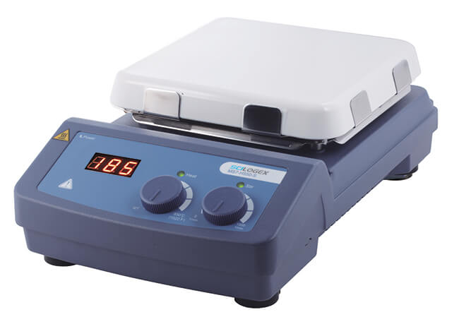 SCILOGEX MS7-H550-S LED Digital 7’’ Square Magnetic Hotplate Stirrer, ceramic-glass plate