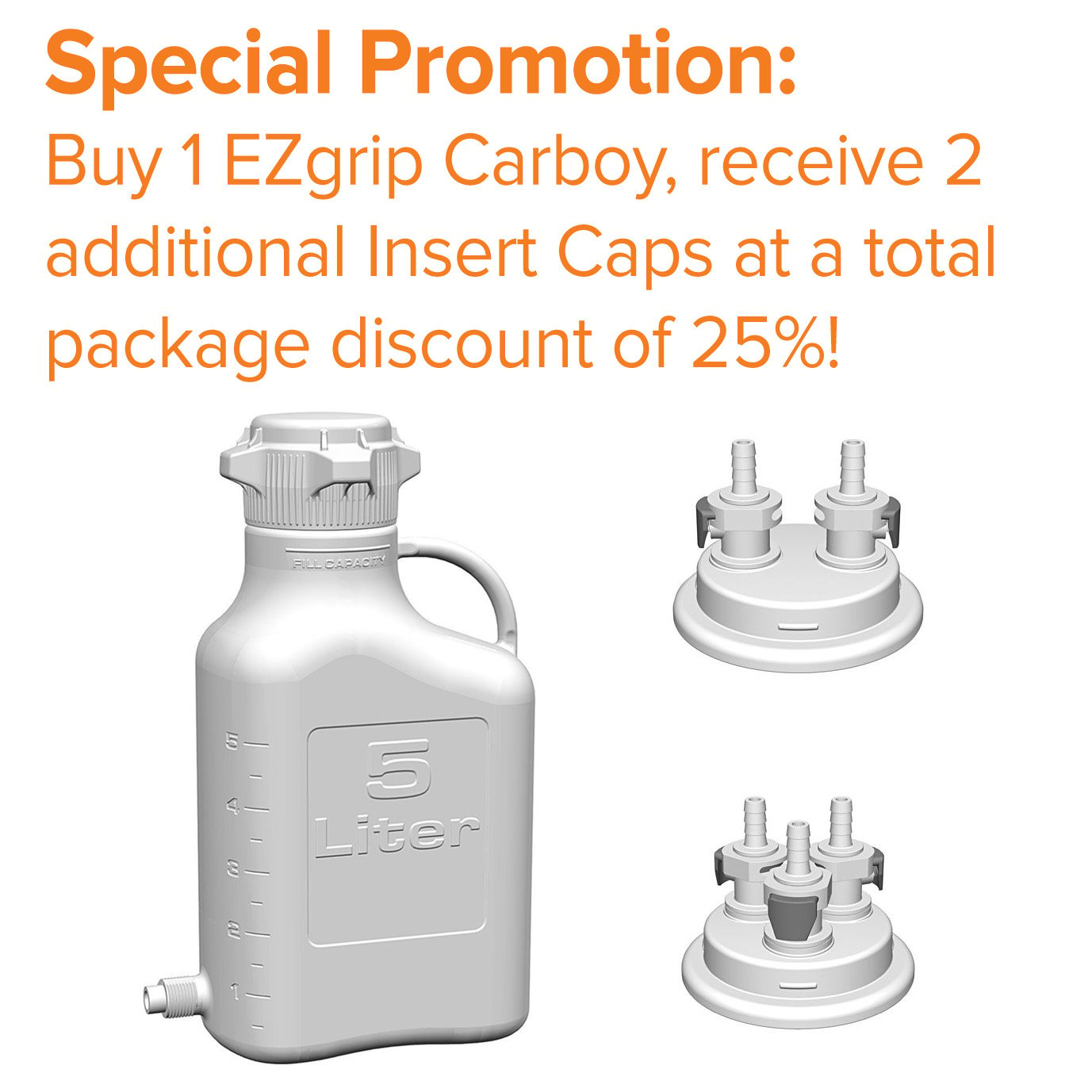 Get a handle on your liquid storage with our Special Carboy Promo!