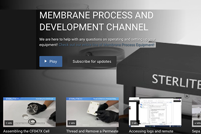 SterliTech Tip: Assemble, Operate, and Troubleshoot Equipment Anytime With Sterlitech’s New Video Channel